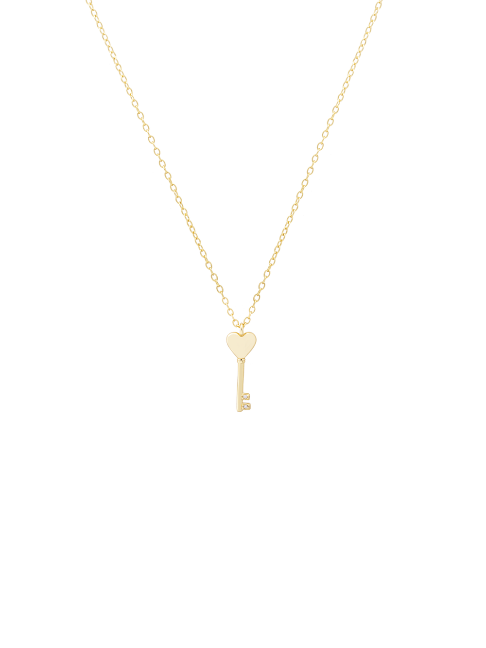 Collar Dije Llave Con Corazon