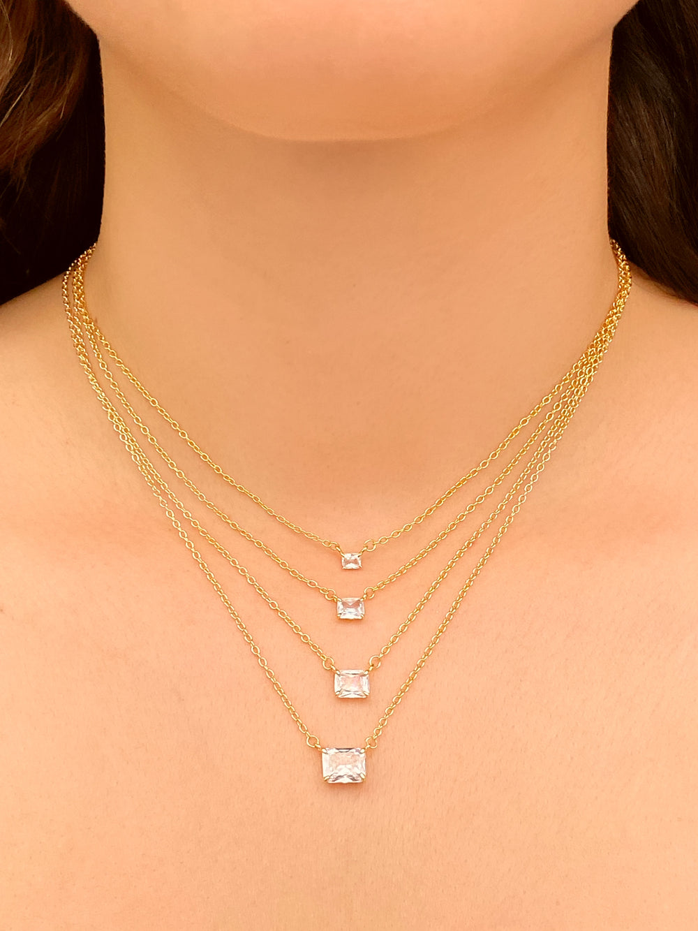 Collar Baguette Blanco