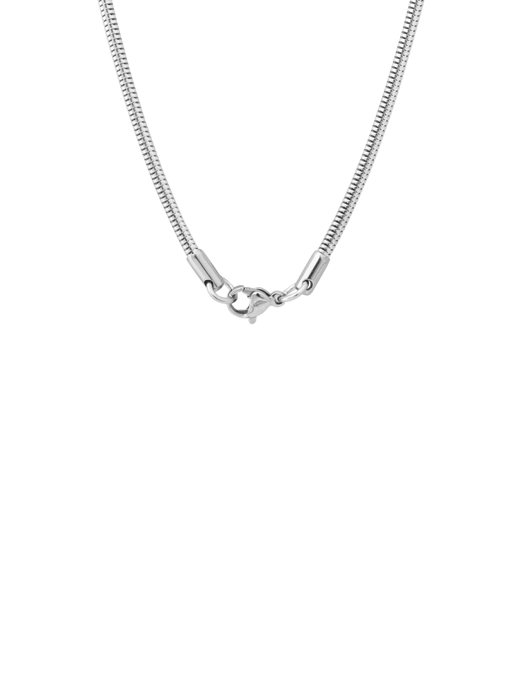 Cadena Plateada Delgada Tubular