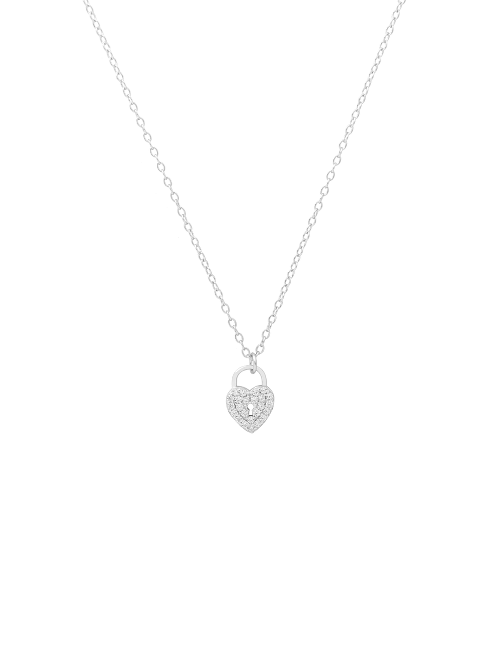Collar Dije Mini Corazon Candado