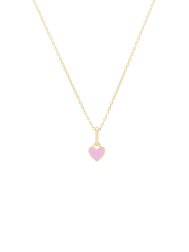 Collar Dije Corazon Rosa