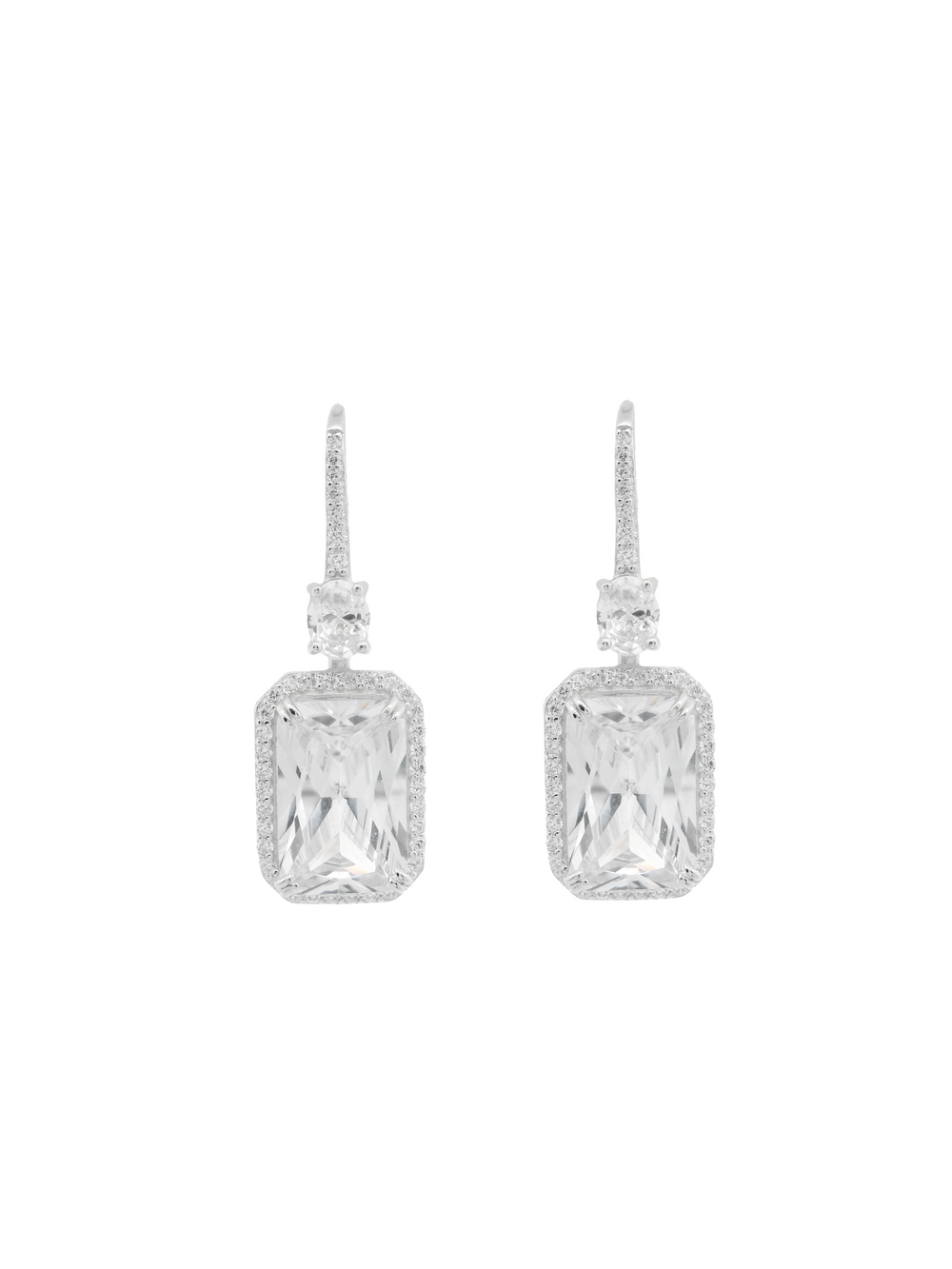 Par Arete Baguette Con Zirconias