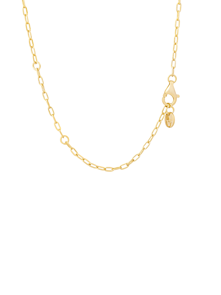 Collar Dije Doble Linea Contorno Corazon