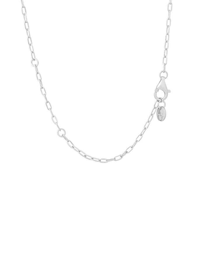 Collar Dije Doble Linea Contorno Corazon
