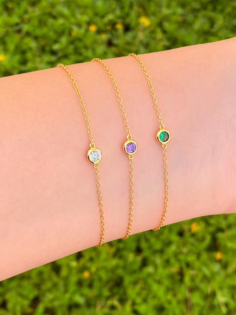 Pulsera Con Mini Zirconia Colores