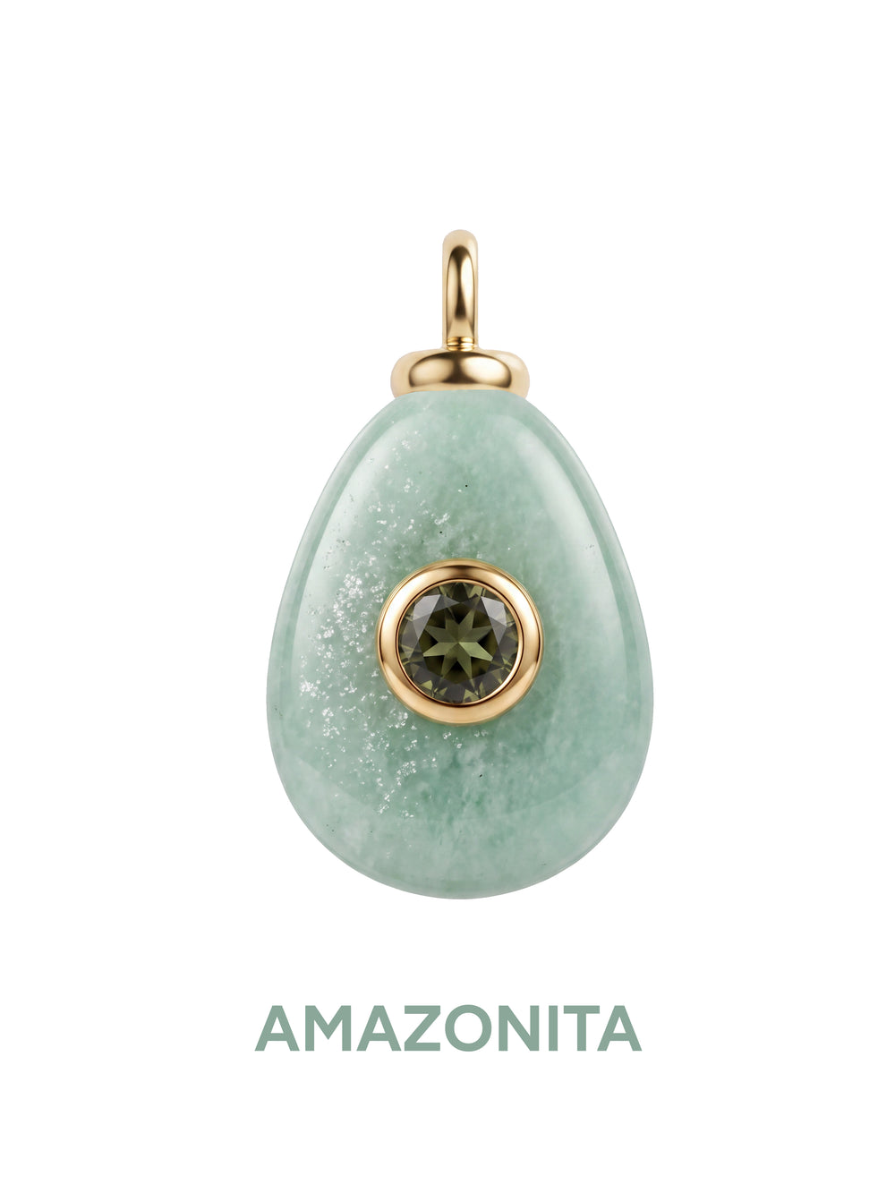 Dije Ovalado Con Centro Zirconia