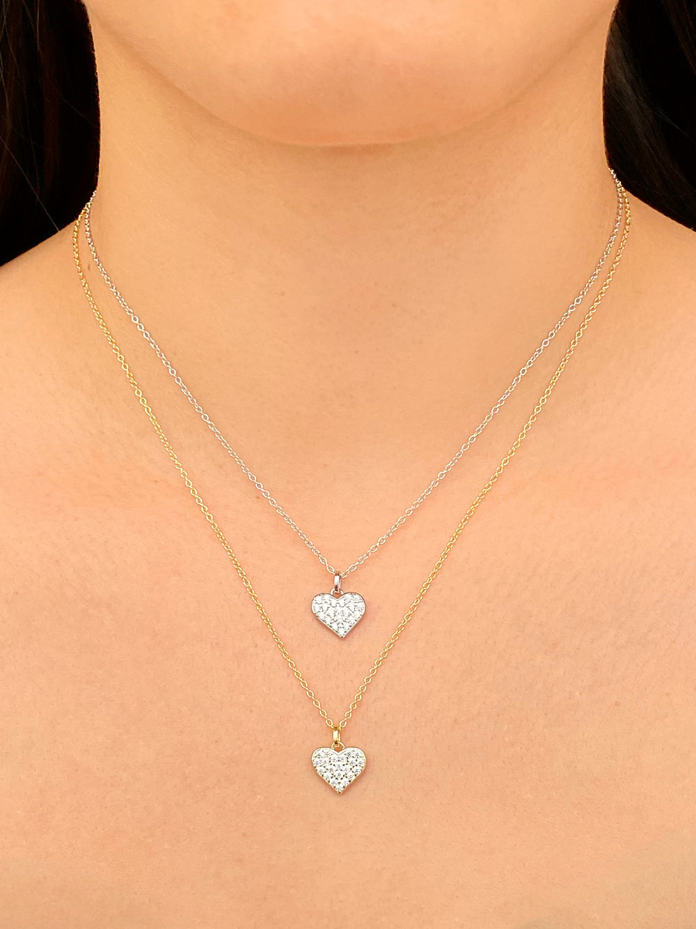 Collar Con Dije Corazon Zirconias