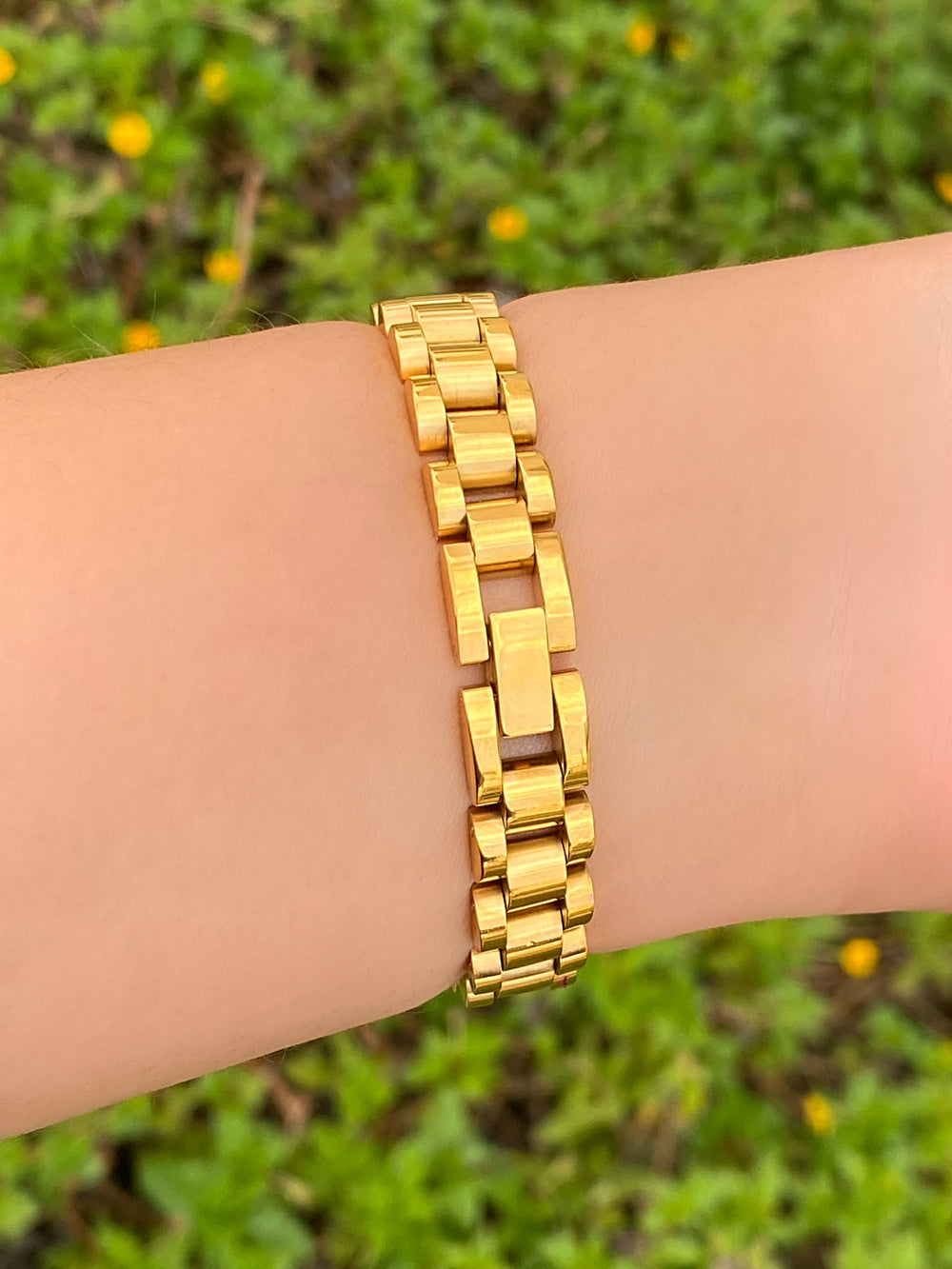 Brazalete Tipo Cadena Reloj