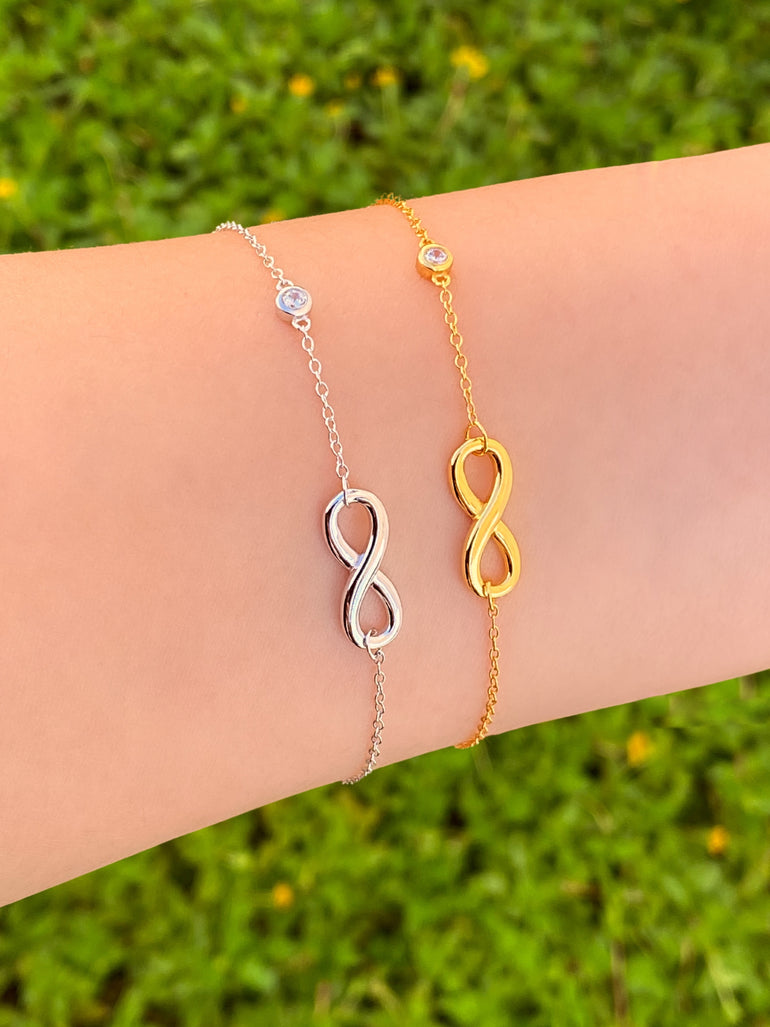 Pulsera Infinito Y Zirconia