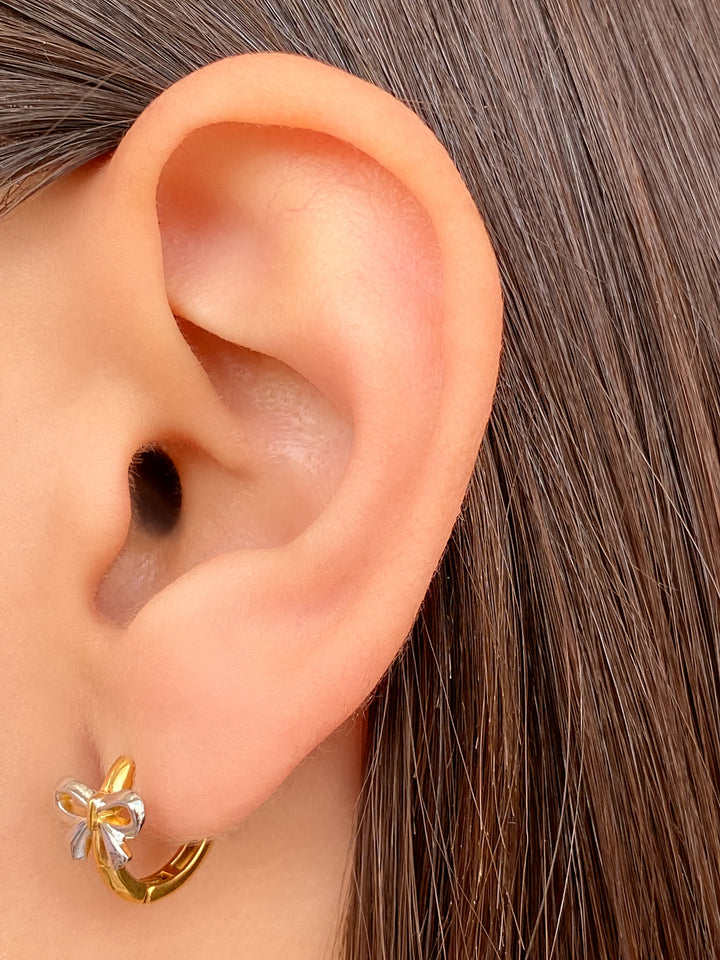 Par Arracada Moño Combinado