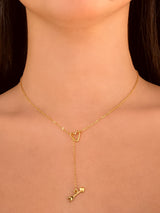 Collar Corazon Con Dije Flecha