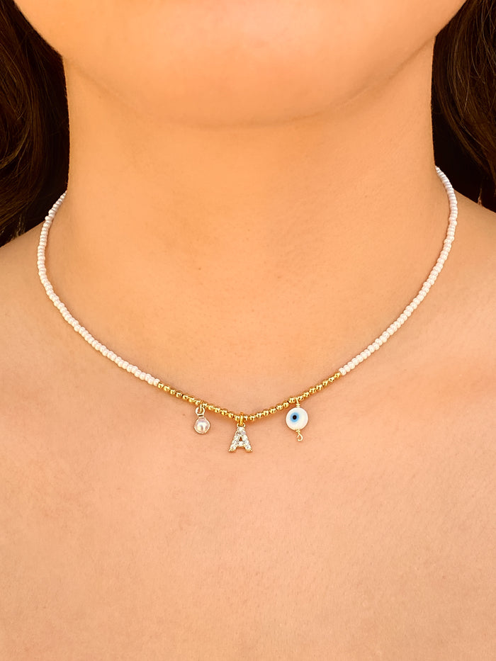 Choker Inicial, Ojo y Perla