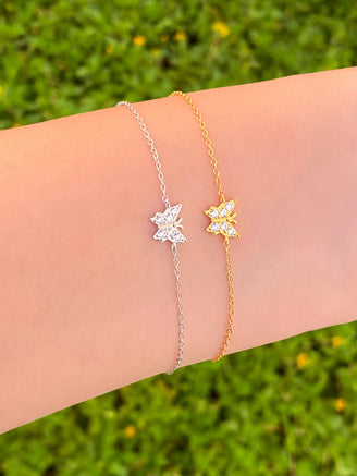 Pulsera Con Mariposa Zirconias