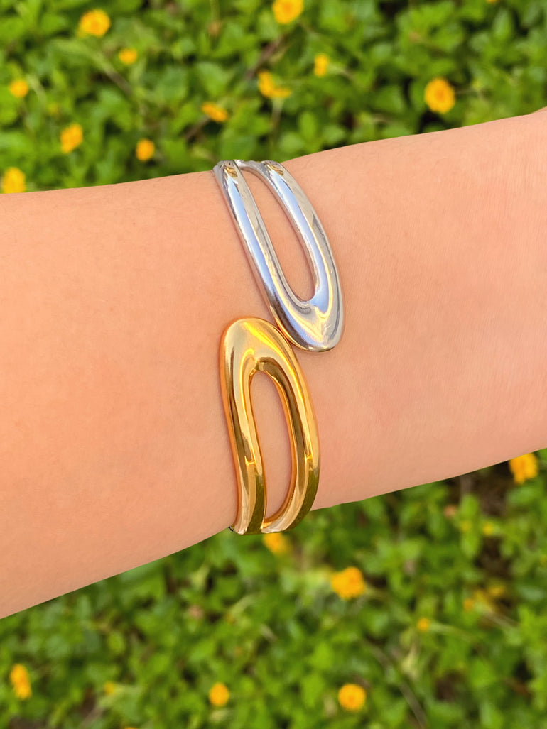 Brazalete Doble Curva Abierto