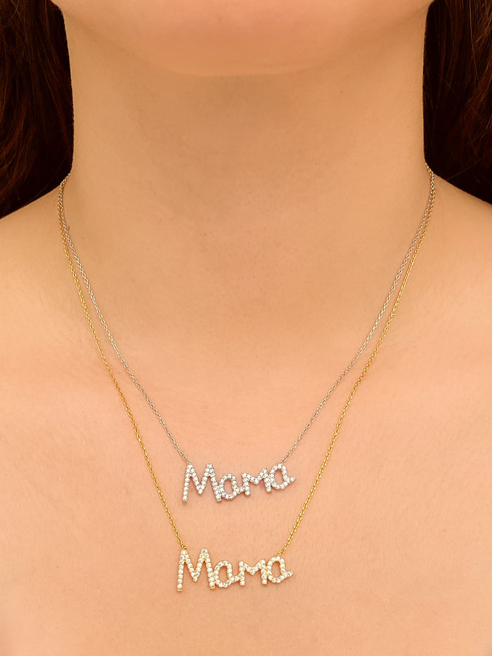 Collar Mama Con Zirconias