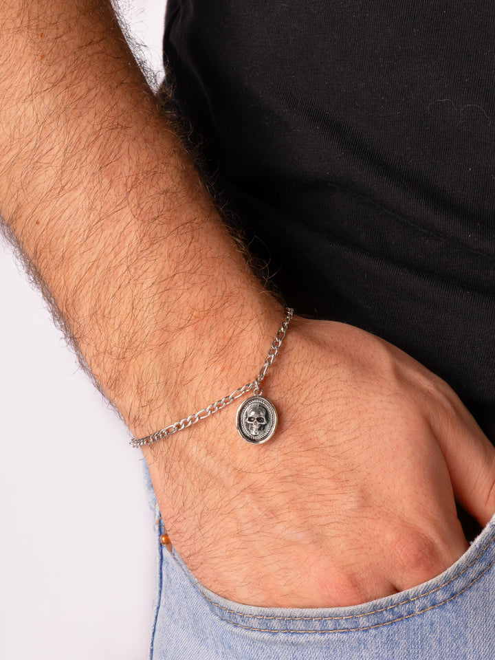 Pulsera Con Dije Calavera