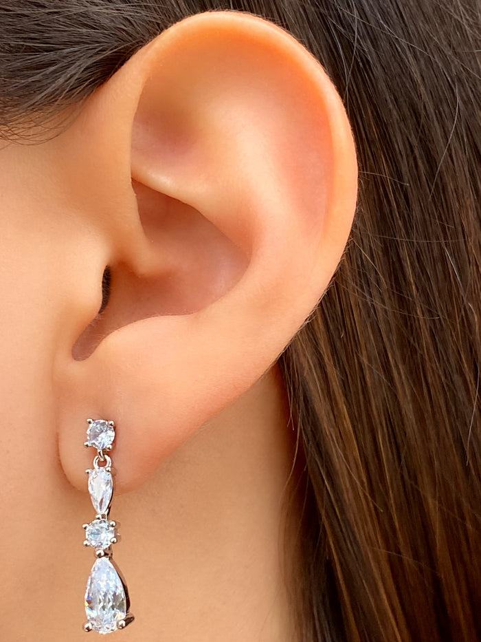 Par Arete Zirconias Redonda y Gota