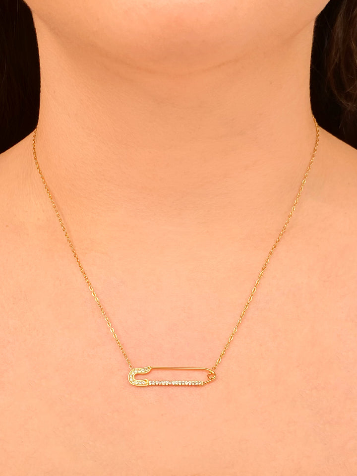 Collar Con Dije Clip Zirconias