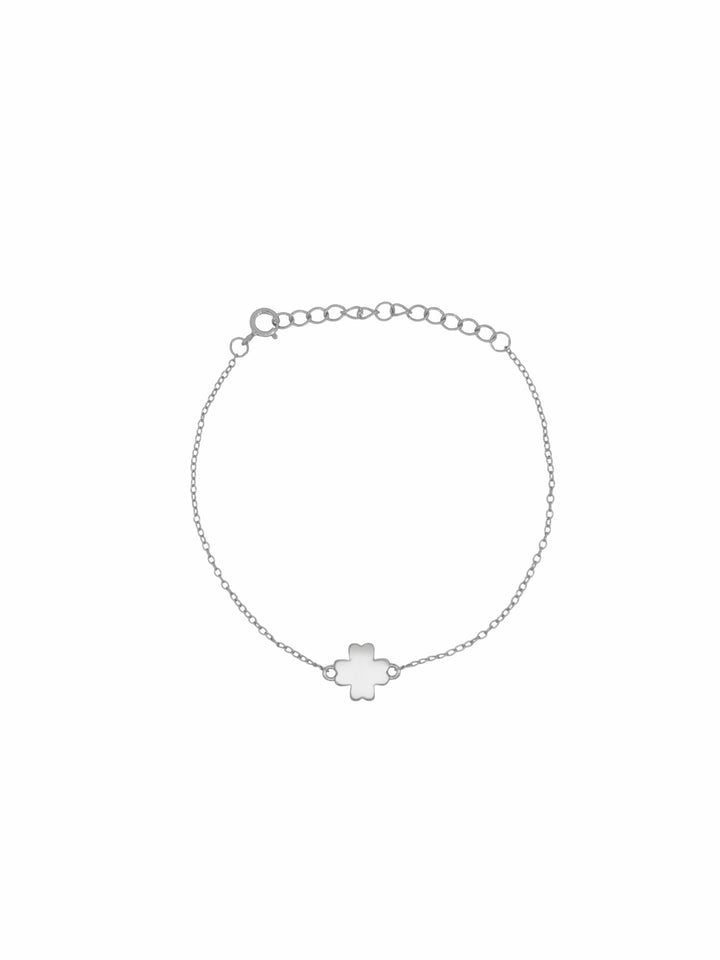 Pulsera Con Trebol Cuatro Hojas Liso