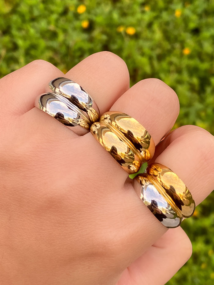 Anillo Doble Capa Abierto