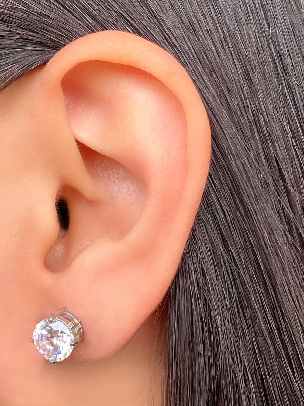 Par Arete Zirconia Redonda 8 mm