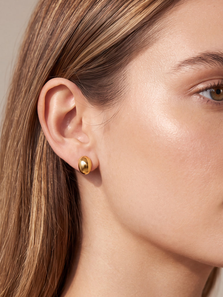 Par Arete Ovalado Liso