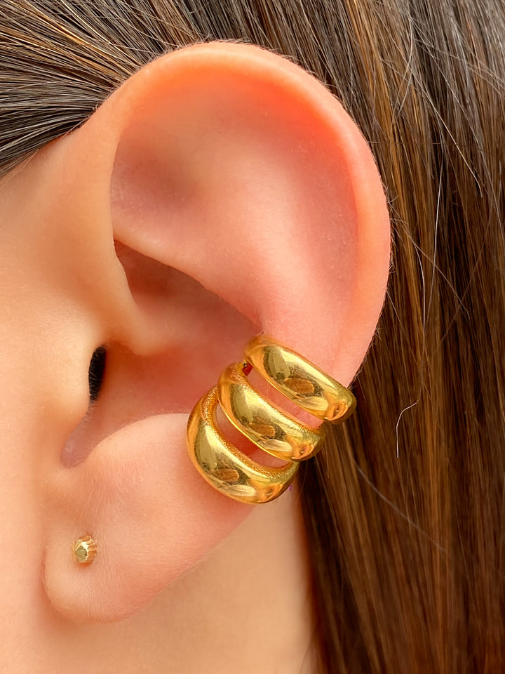 Ear Cuff Triple Linea