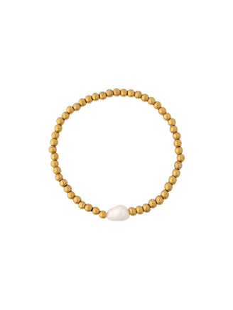 Pulsera Bolitas Con Perla