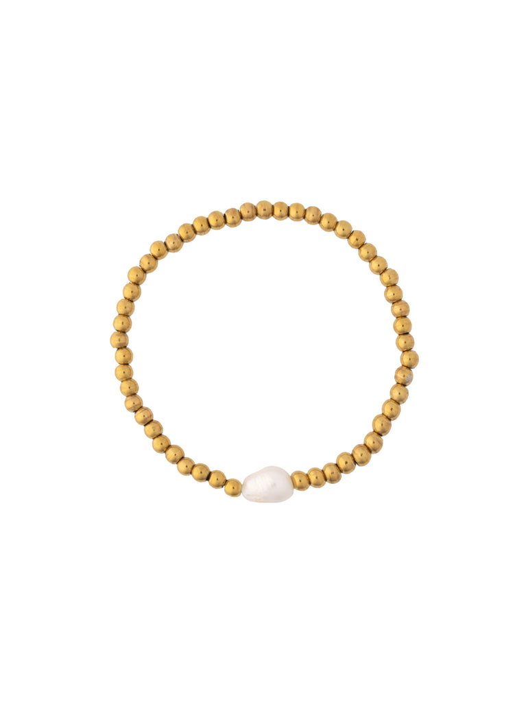 Pulsera Bolitas Con Perla