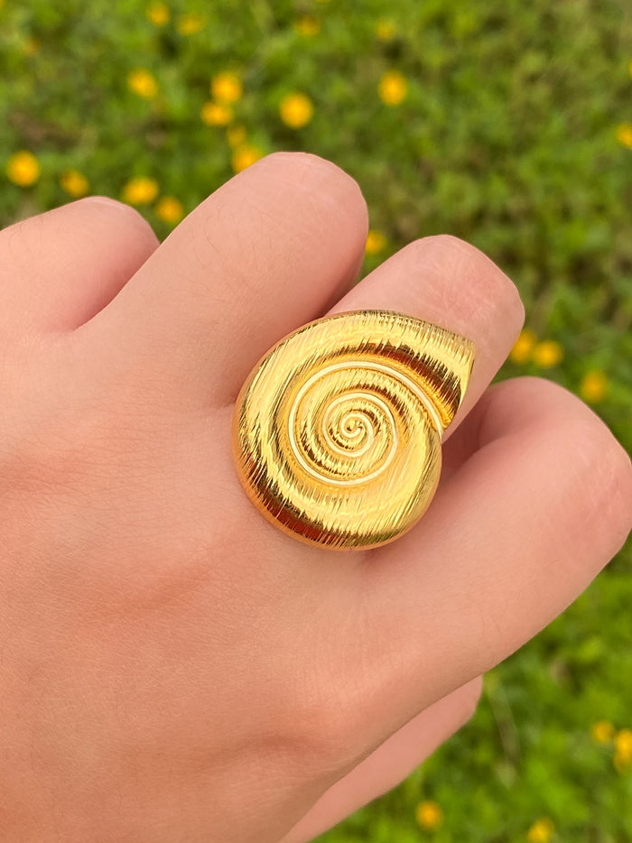 Anillo Abierto En Forma Caracol