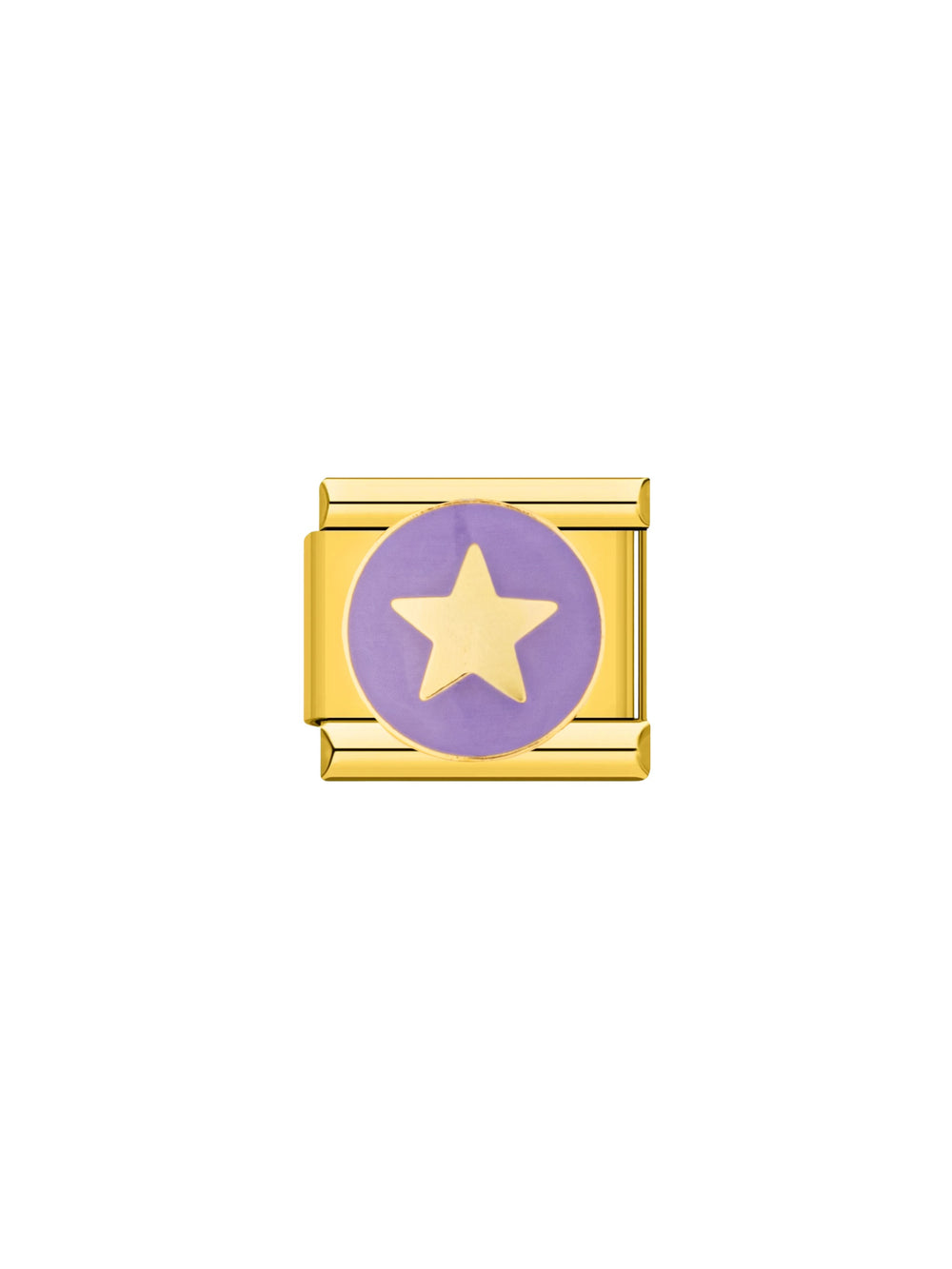 Charm Dorado Con Estrella Morada