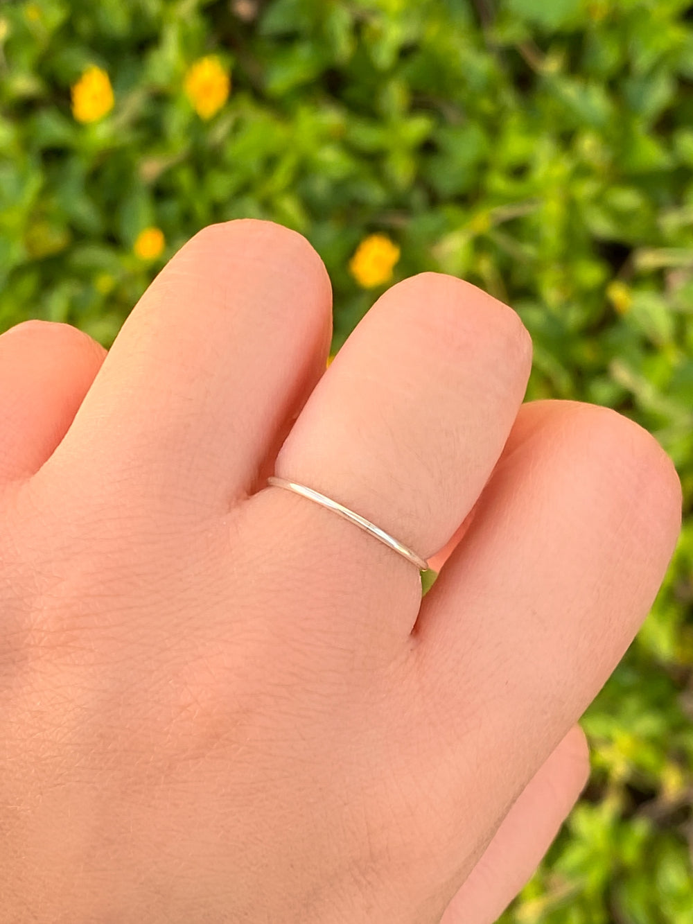 Anillo Dorado Delgado Ajustable