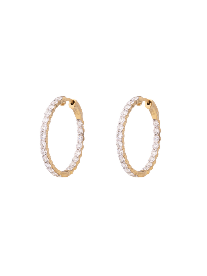 Par Arracadas 2 Ct Diamantes Lab Grown