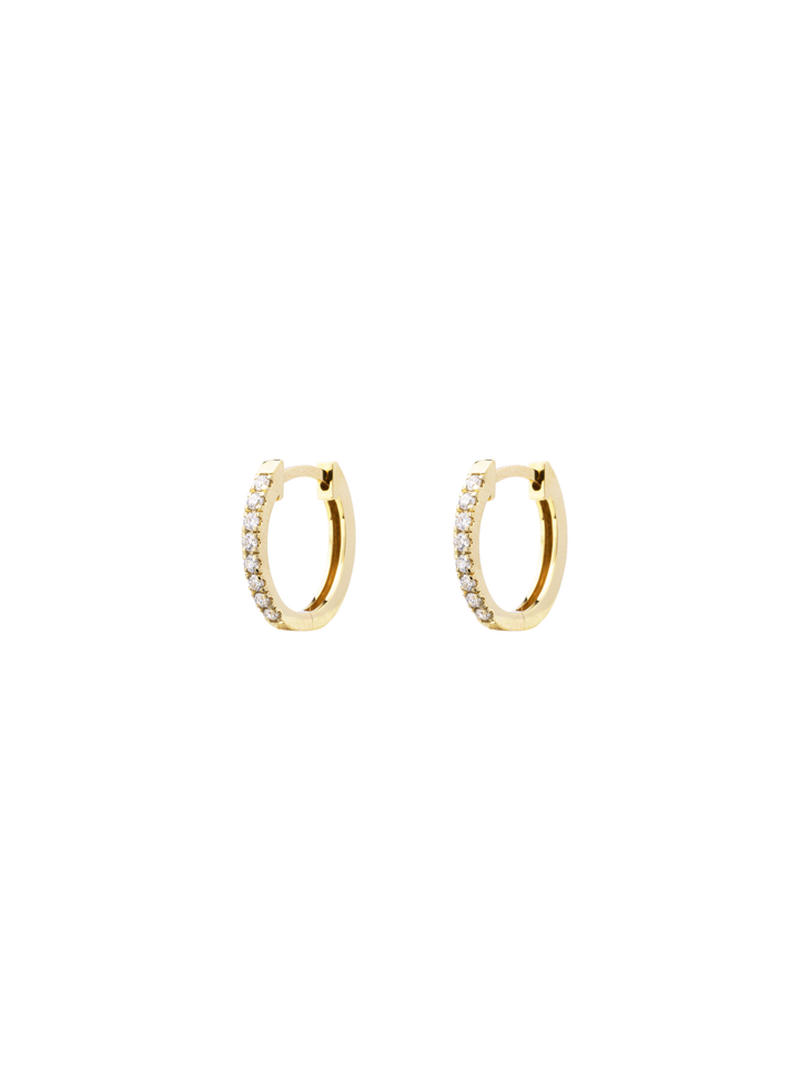 Par Arracada Corte Round 0.22 Ct Diamantes Lab Grown