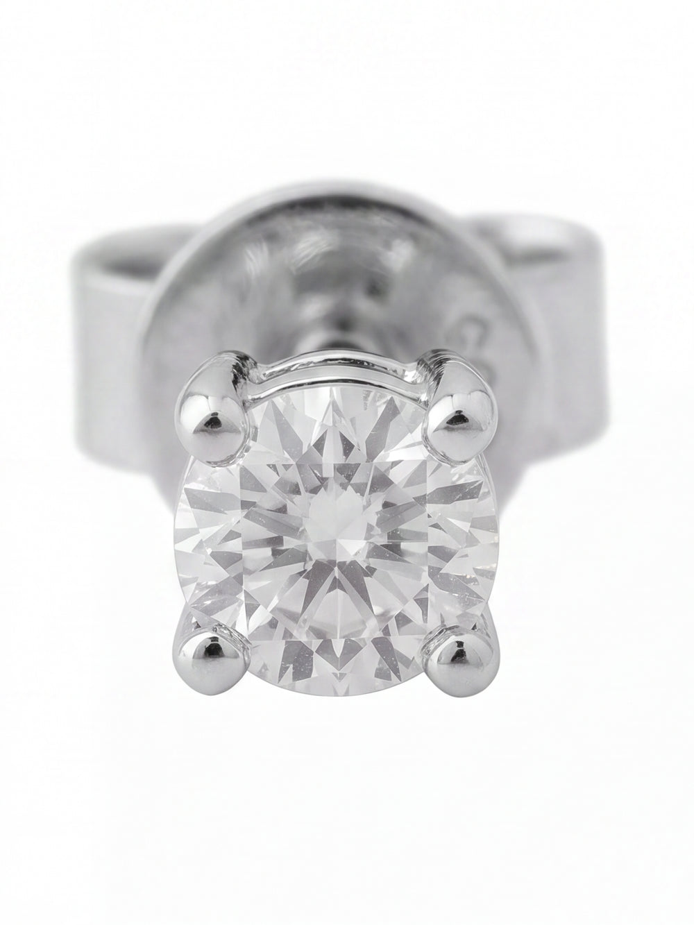 Par Arete Corte Round 0.11 Ct Diamante Natural