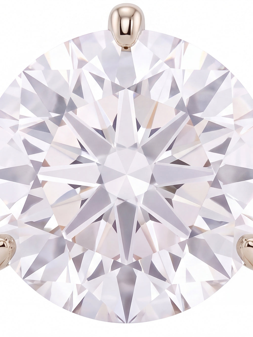 Par Arete Diamantes Lab-Grown Solitario Corte Redondo 0.5 Ct