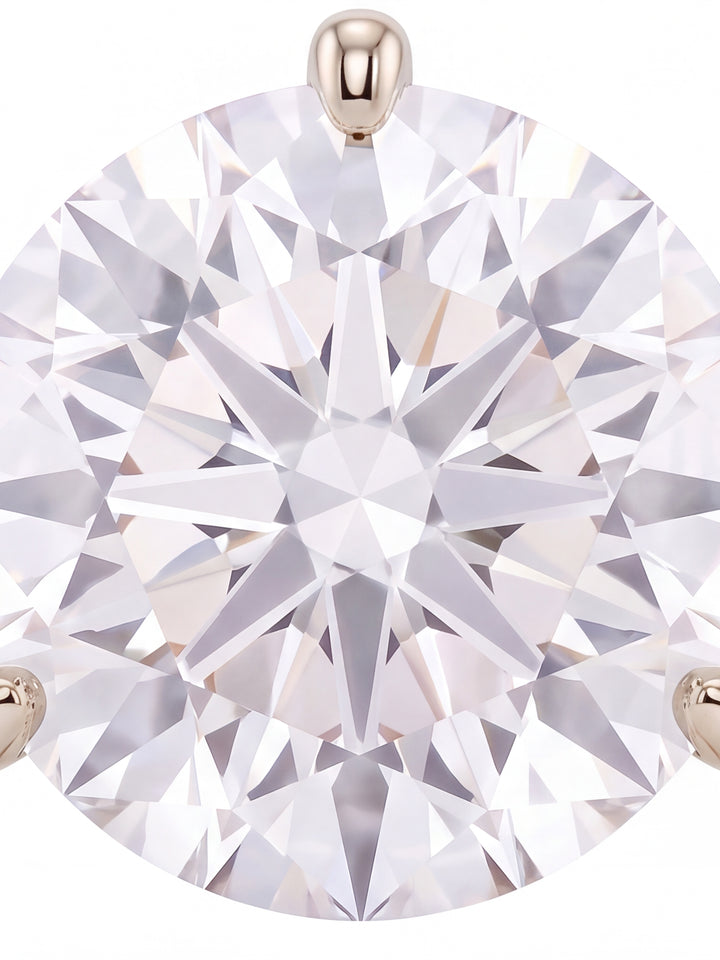 Par Arete Diamantes Lab-Grown Solitario Corte Redondo 0.5 Ct
