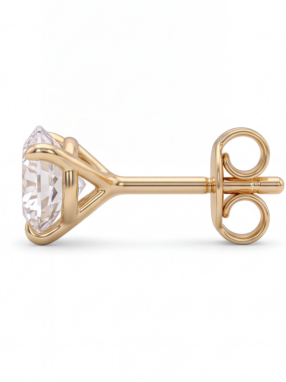 Par Arete Diamantes Lab-Grown Solitario Corte Redondo 1.5 Ct