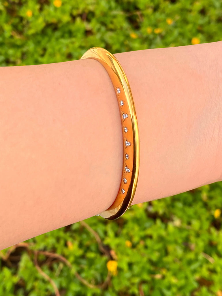 Brazalete Abierto Con Zirconias