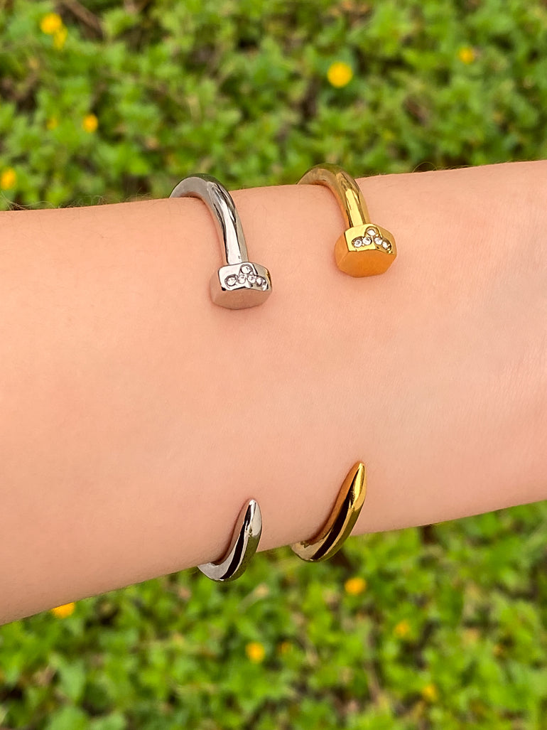 Brazalete Clavo Con Zirconias