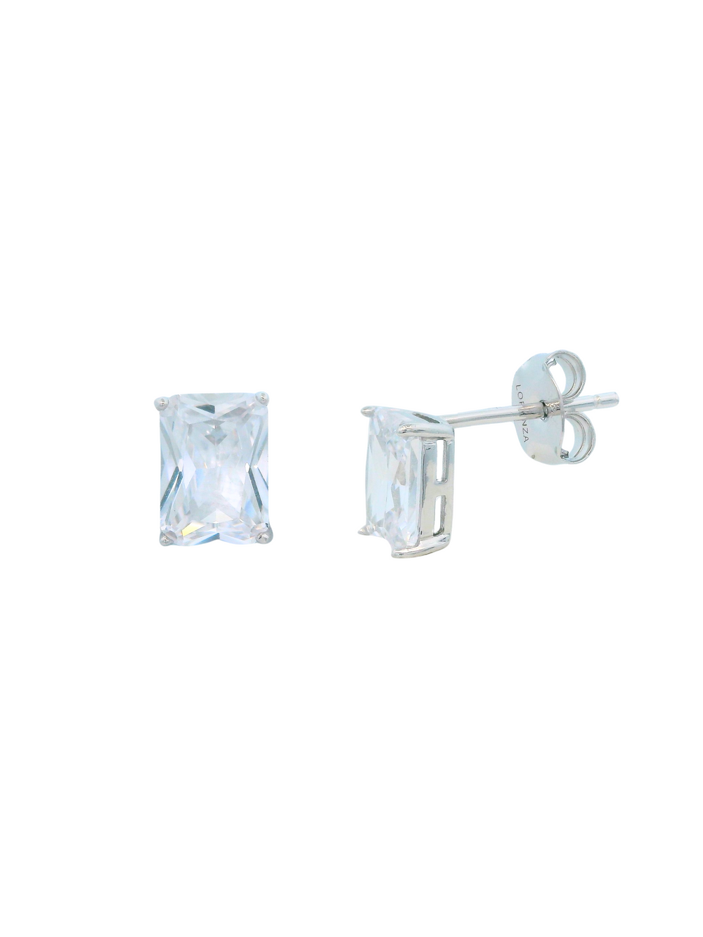 Par Arete Baguette Rectangular 7 mm