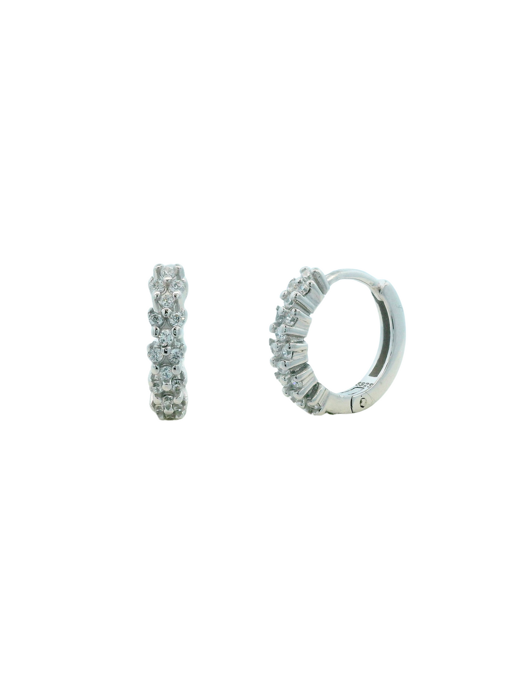 Arracada Zirconias Forma de Flecha