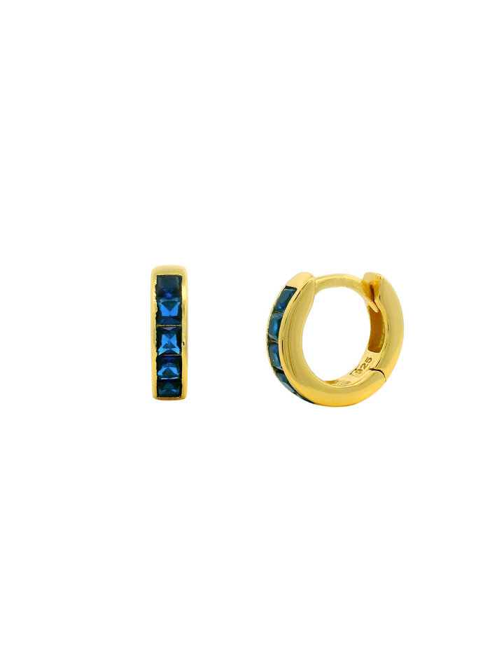 Arracada Con Zirconia Azul