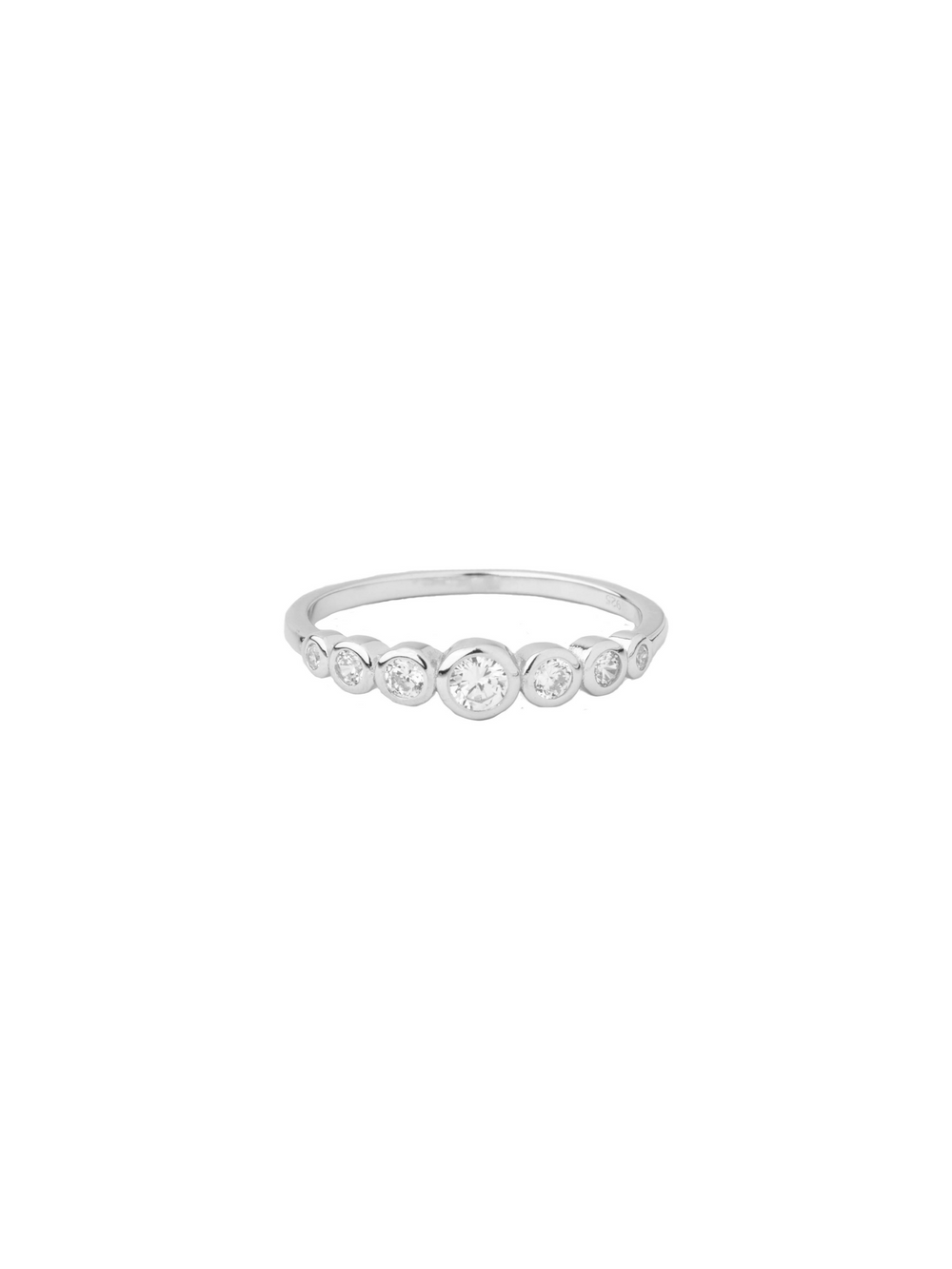 Anillo Zirconias Redondas