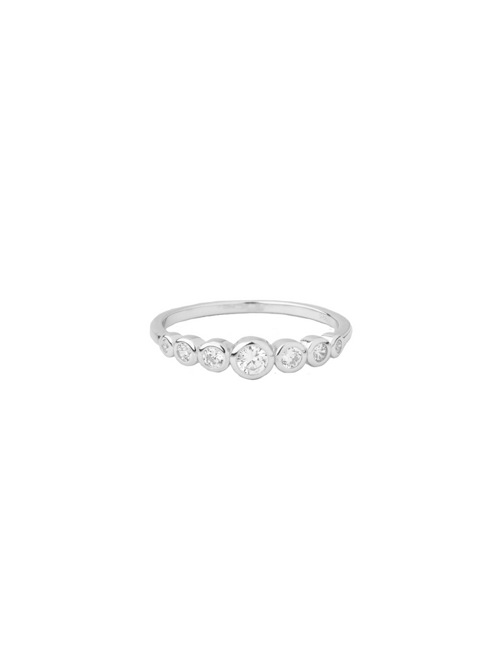 Anillo Zirconias Redondas