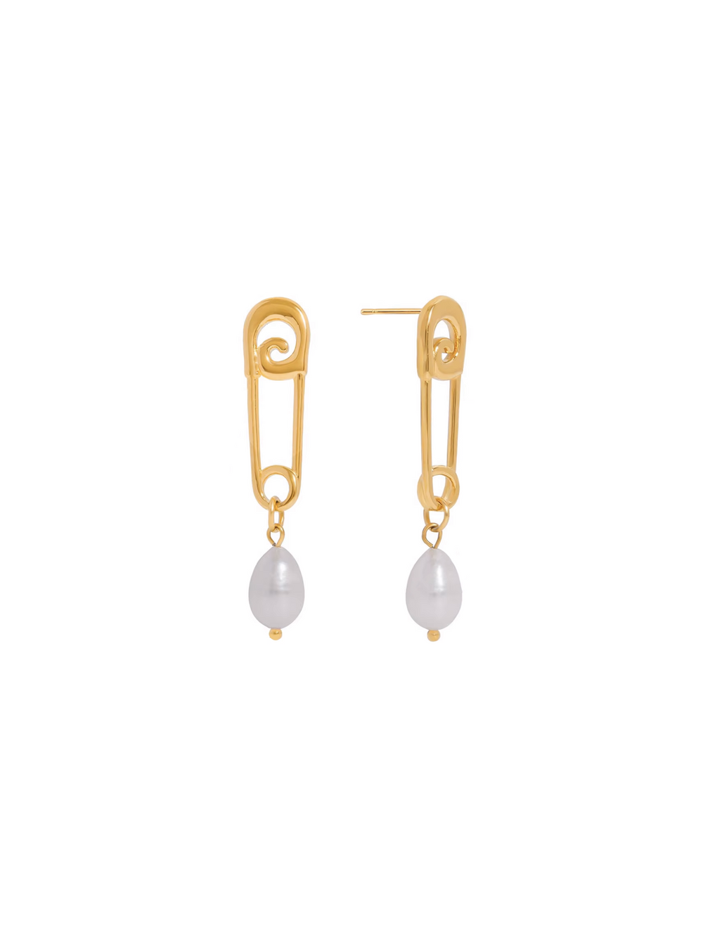 Par Arete Clip Con Perla