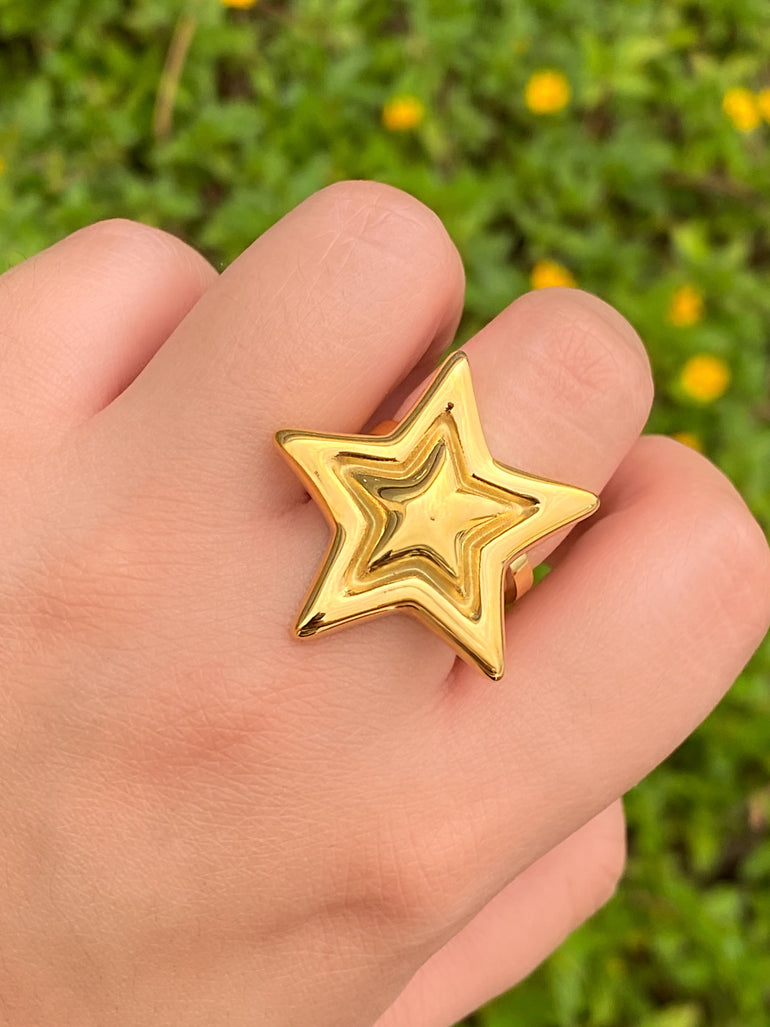 Anillo Estrella Chunky