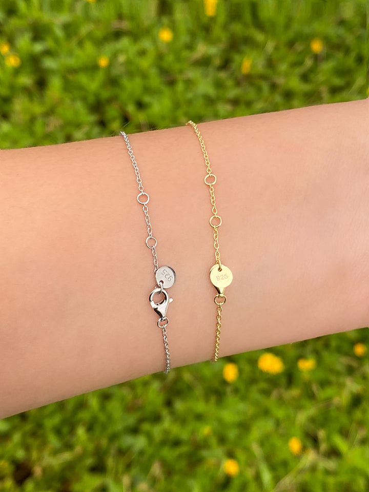 Pulsera Con Flor Zirconia