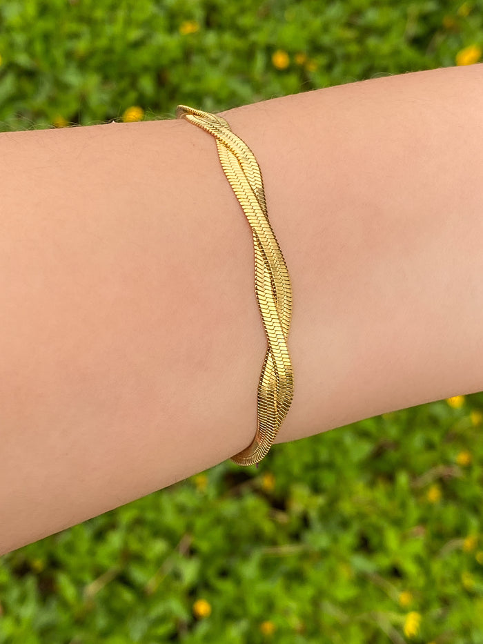 Pulsera Planchada Trenzada