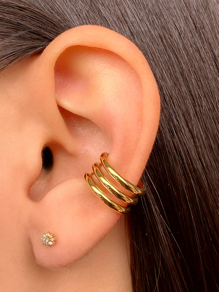 Ear Cuff Triple Linea